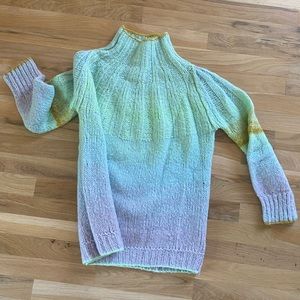 Anthropologie  Turtleneck Ombre Multicolor Women's Sweater